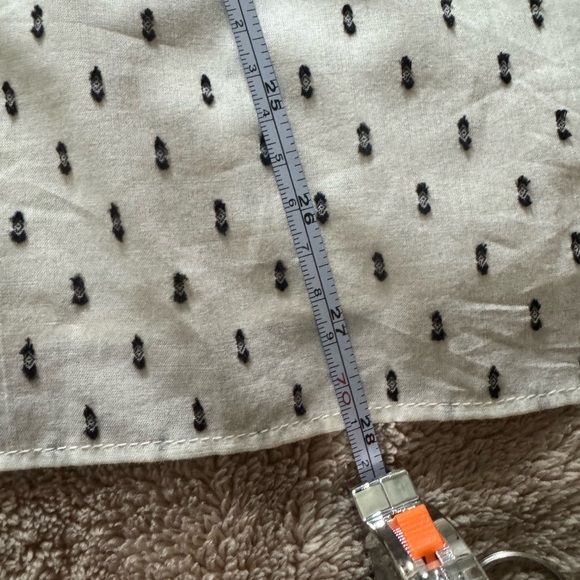 Lane Bryant Cream Blouse with Black Details - Picture 9 of 9